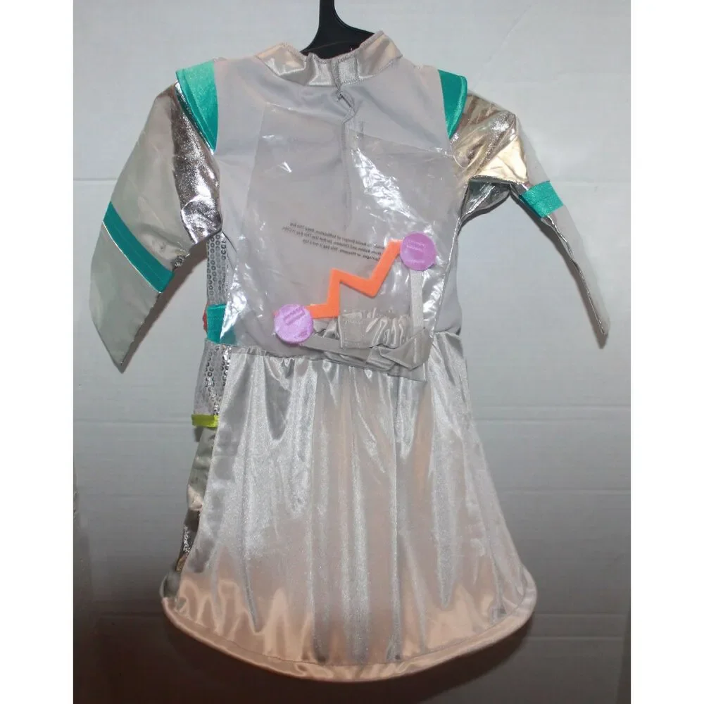 HYDE and EEK Metallic Silver Robot Hoop Dress Infant Size 12-18 Month